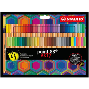 STABILO Fineliner Point 88 ARTY 65 Colorful Set of Precision Pens