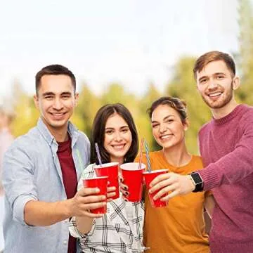 50 Pcs 11 Inch Reusable Hard Plastic Drinking Straws for Tumblers Mason Jars Milkshakes Smoothies Clear Reusable Plastic Straws with Cleaning Brush