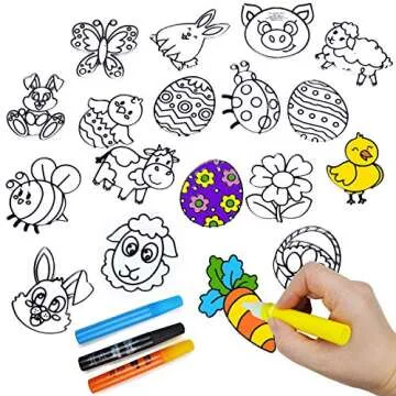 Klever Kits 18 Pcs Easter Suncatchers Crafts for Kids