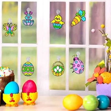 Klever Kits 18 Pcs Easter Suncatchers Crafts for Kids