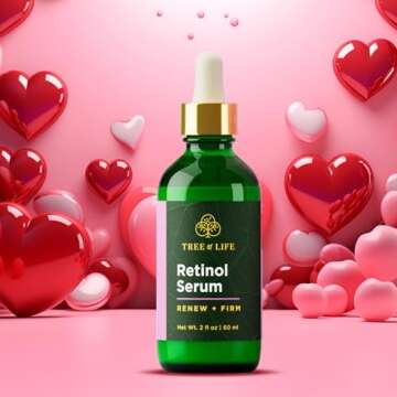 Tree of Life Beauty Retinol Serum, Skin Smoothing Face Oil for Dark and Age Spots and Fine Lines, Fa...