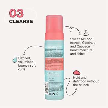 Imbue Curl Uplifting Conditioning Foam Hair Styling Mousse - Anti Frizz Curly Hair Care