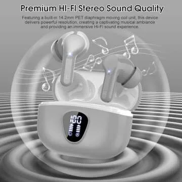 Premium Wireless Earbuds with HiFi Stereo & Long Battery Life