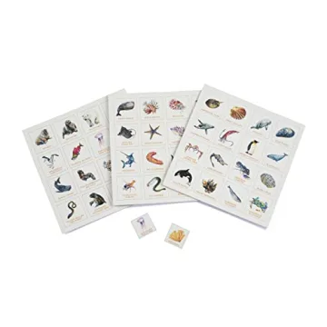 Educational Ocean Bingo Game for All Ages