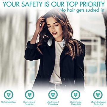 COMLIFE Bladeless Neck Fan with 5000mAh Battery for All