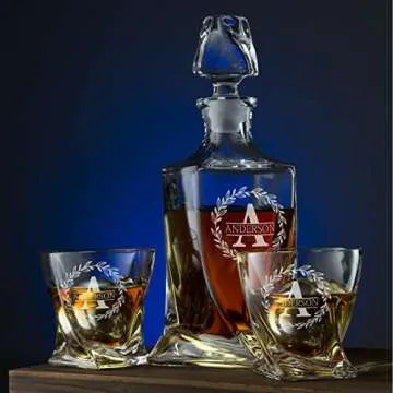 Personalized Whiskey Decanter Set - Unique Gift Idea