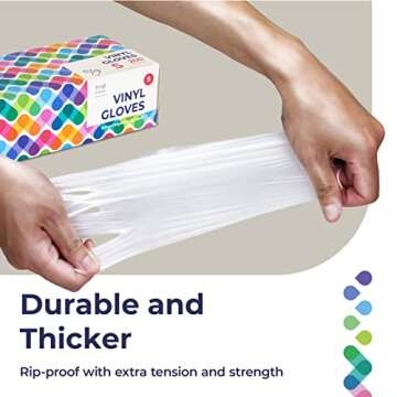 Fit Meal Prep 200 Pack Disposable Gloves Small Food Safe Gloves Latex Free Powder Free Clear Gloves Food Prep for Cooking, Kitchen, Cleaning