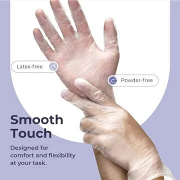 Fit Meal Prep 200 Pack Disposable Gloves Small Food Safe Gloves Latex Free Powder Free Clear Gloves Food Prep for Cooking, Kitchen, Cleaning