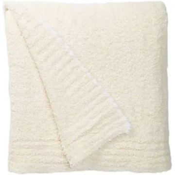 Barefoot Dreams Ultra-Soft Throw Blanket Cream White