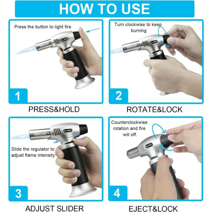 Sondiko Butane Torch S400 for Perfect Desserts