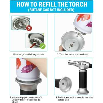 Sondiko Butane Torch S400 for Perfect Desserts