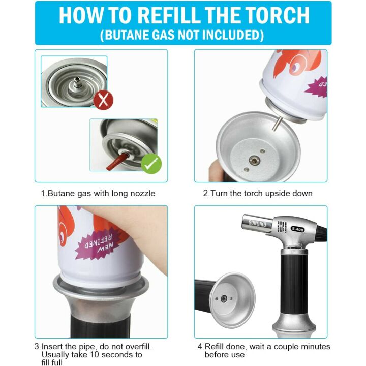 Sondiko Butane Torch S400 for Perfect Desserts