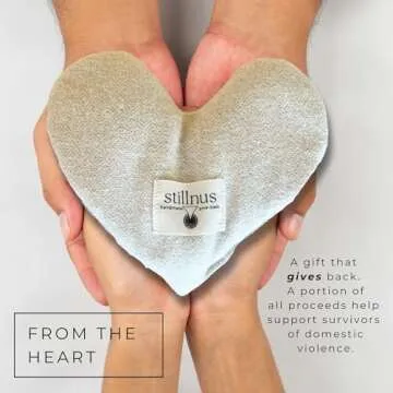 Stillnus Eye Pillow - Lavender & Flax Seed for Hot/Cold Therapy, Migraines, Sinus Relief & Dry Eyes | Relaxation Mask & Valentines Day Gift for Wife, Girlfriend, Best Friend