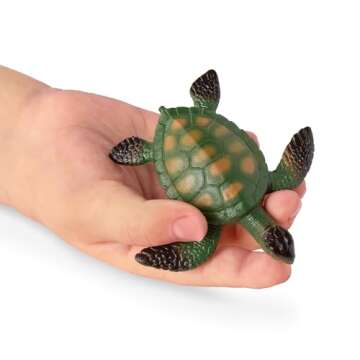 Terra by Battat – 60 Pcs Marine World – Realistic Ocean Animals Toys – Plastic Sea Animal Figurines & Accessories – Shark, Whale, Dolphin & More for Kids and Toddlers 3+