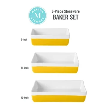 Martha Stewart Stoneware Bakeware Set - Durable & Stylish