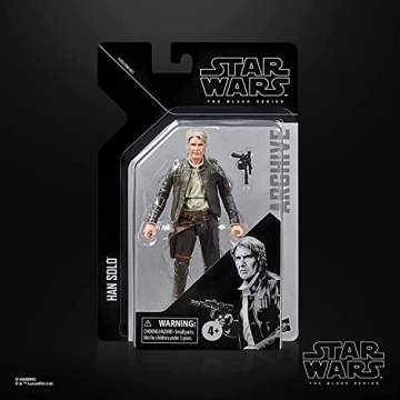 STAR WARS The Black Series Archive Han Solo Toy 6-Inch-Scale The Force Awakens Collectible Action Figure, Toys for Kids 4 and Up