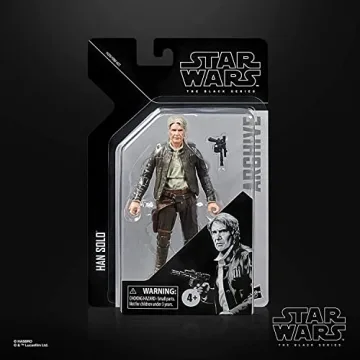 STAR WARS The Black Series Archive Han Solo Toy 6-Inch-Scale The Force Awakens Collectible Action Figure, Toys for Kids 4 and Up