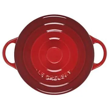 Le Creuset Stoneware Mini Round Cocotte, 14 oz., Cerise