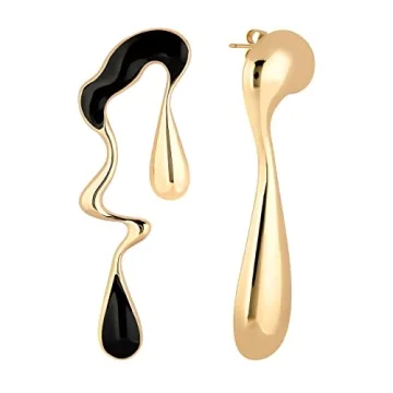Stunning Mismatched Liquid Earrings for Stylish Women