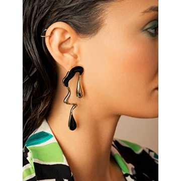 Stunning Mismatched Liquid Earrings for Stylish Women