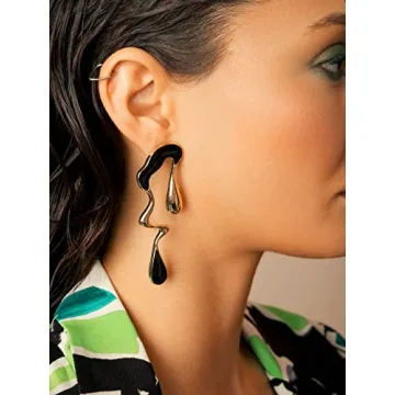 Stunning Mismatched Liquid Earrings for Stylish Women