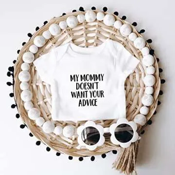 Printique Baby Organic Short Sleeve Onesie for 0-12 Months