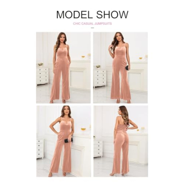 Stunning BLENCOT Velvet Jumpsuits with Adjustable Straps for Women