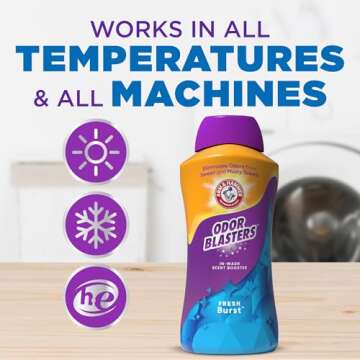 ARM & HAMMER Odor Blasters In-Wash Scent Booster, Laundry Scent Booster Fresh Burst Scent, 45 Oz