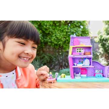 Polly Pocket Doll House - Fun Playset with Micro Dolls & Accessories