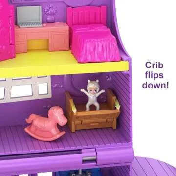 Polly Pocket Doll House with Micro Doll & Accessories