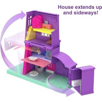 Polly Pocket Doll House with Micro Doll & Accessories