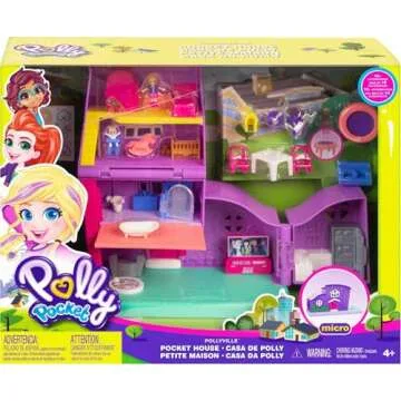 Polly Pocket Doll House with Micro Doll & Accessories