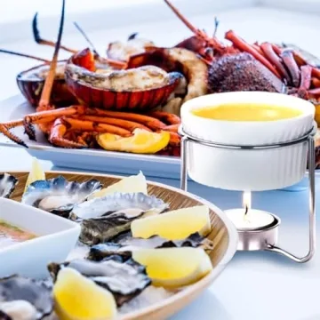 Luvan Elegant Butter Warmer Set for Seafood and Dips
