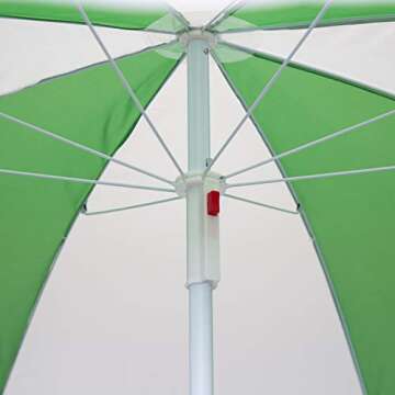 Stansport Picnic Umbrella (617-300), Green/White