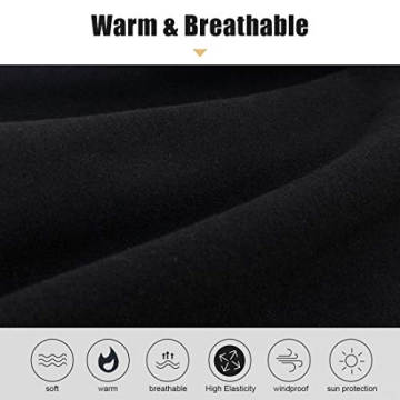 KGC 2 Pack Winter Neck Warmer Gaiter,Soft Fleece Windproof Face Mask Scarf Bandana Cold Weather Face Cover for Men & Women Outdoor Sports Skiing Cycling