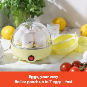 BELLA Rapid Electric Egg Cooker with Auto Shut Off