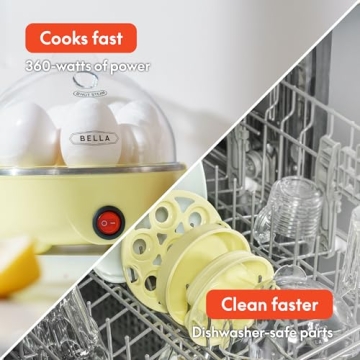 BELLA Rapid Electric Egg Cooker with Auto Shut Off
