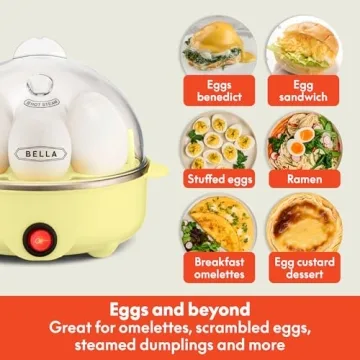 BELLA Rapid Electric Egg Cooker with Auto Shut Off