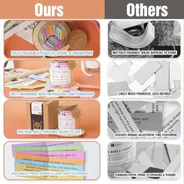 92 Hand Folded Bible Verse Jar for Encouragement and Faithful Gifts