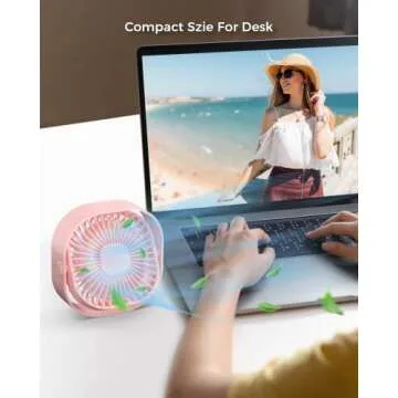 RJVW Portable USB Desk Fan - Compact Cooling Solution