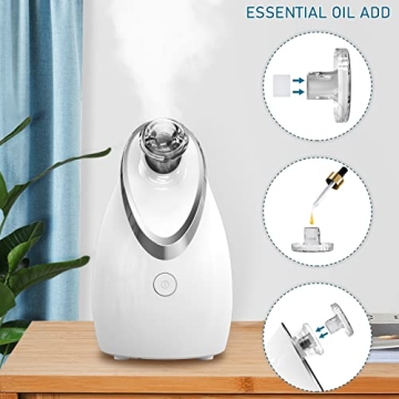 NewWay Nano Ionic Facial Steamer for Deep Hydration