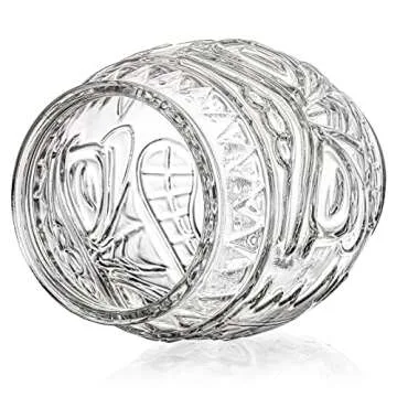 TOPZEA Unique Tiki Glass Mug Set for Parties and Cocktails