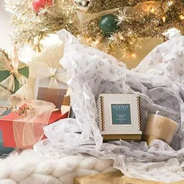 Votivo ICY Blue Pine Holiday Candle - 75 Hour Burn Time