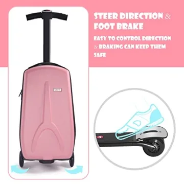 iubest Detachable Scooter Suitcase for Kids 4-15