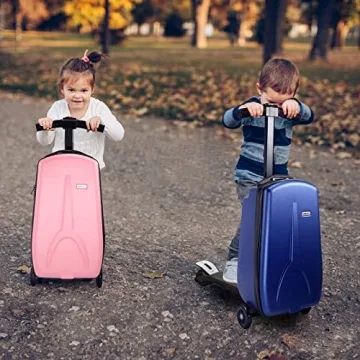 iubest Detachable Scooter Suitcase for Kids 4-15