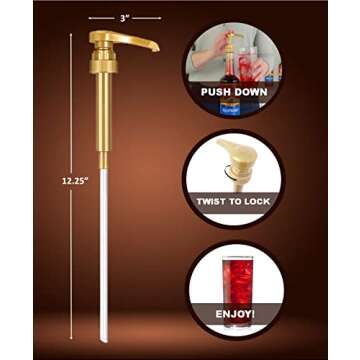 Pumpkin Spice Syrup for Coffee 25.4 Ounces with Fresh Finest Syrup Pump Dispenser