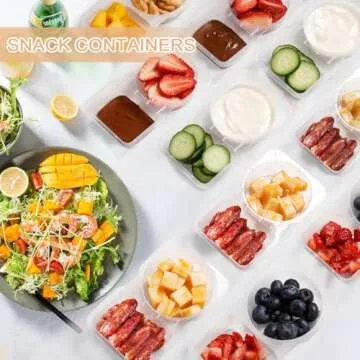 20Pcs Reusable Snack Containers for Portion Control