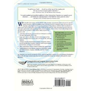 Interventions for Speech Sound Disorders in Children (Communication and Language Intervention)