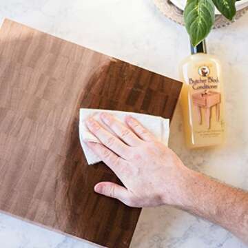 HOWARD Butcher Block Conditioner and Cutting Board Oil, Food Grade Conditioner and Oil, Great for Wo...
