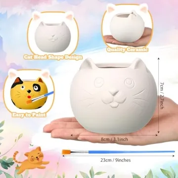 DIY Ceramic Succulent Planters for Kids - Craft Set